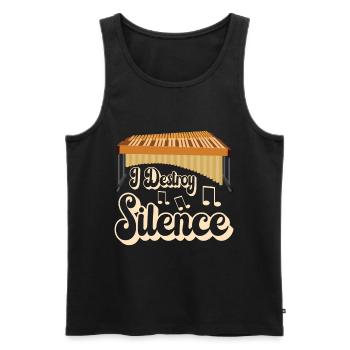 Vibraphon Vibraphonist - Männer Premium Bio Tank Top - Schwarz - Vorne - Michal (187cm)