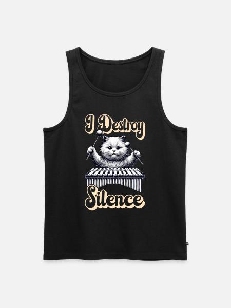 Vibraphon, vibraphonist - Men's Premium Organic Tank Top - black