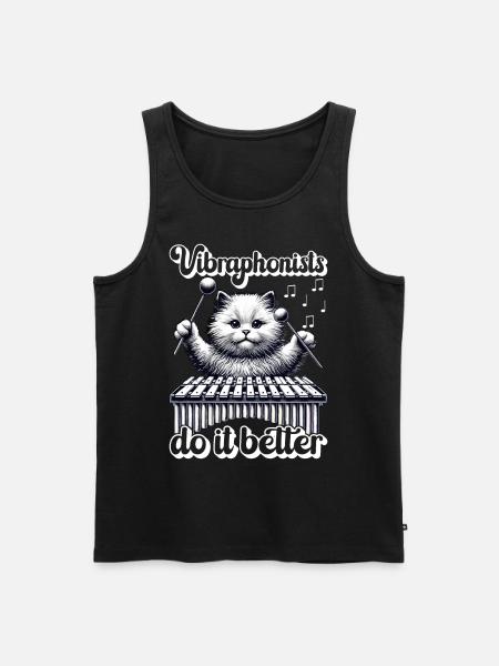 Vibraphon, vibraphonist - Men's Premium Organic Tank Top - black