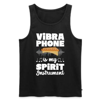 Vibraphon Vibraphonist - Männer Premium Bio Tank Top - Schwarz - Vorne - Michal (187cm)