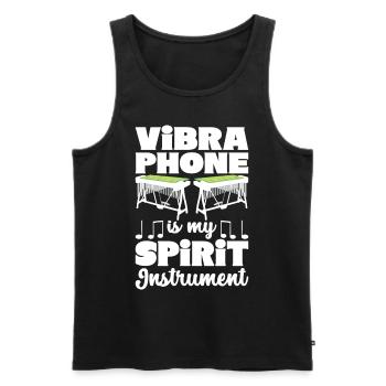 Vibraphon Vibraphonist - Männer Premium Bio Tank Top - Schwarz - Vorne - Michal (187cm)