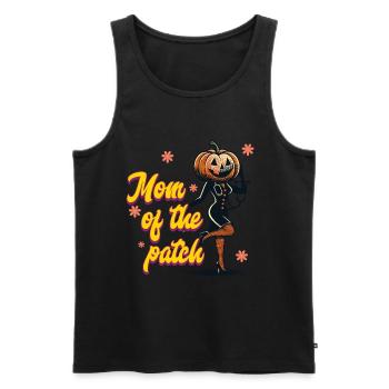 Maman du champ de citrouilles drôle disant Halloween - Débardeur bio Premium Homme - noir - Devant - Michal (187cm)