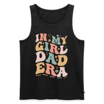 In My Girl Dad Era Funny Girl Dads Club - New Dad - Men's Premium Organic Tank Top - black - Front - AI Model Male 178 light (178cm)