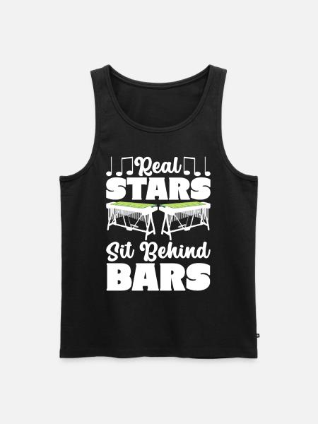 Vibraphon, vibraphonist - Men's Premium Organic Tank Top - black