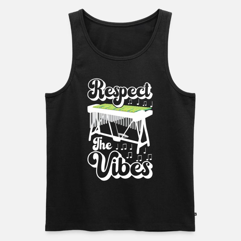 Vibraphon, vibraphonist - Men's Premium Organic Tank Top - black