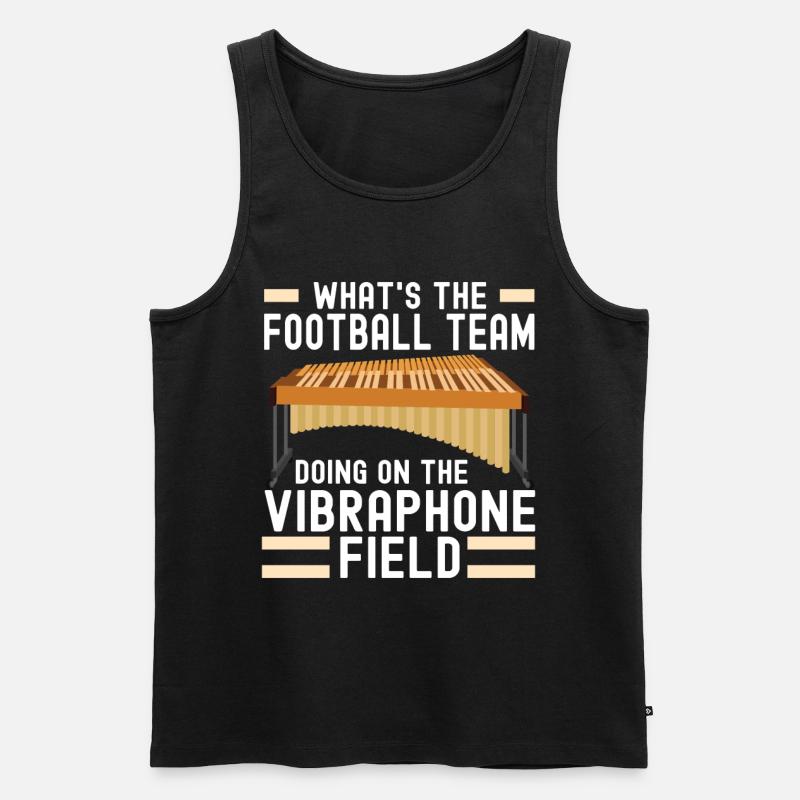 Vibraphon, vibraphonist - Men's Premium Organic Tank Top - black