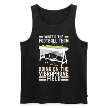 Vibraphon Vibraphonist - Männer Premium Bio Tank Top - Schwarz - Vorne - Michal (187cm)