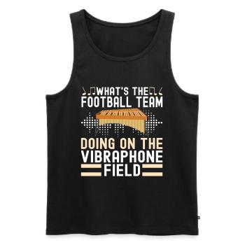 Vibraphon Vibraphonist - Männer Premium Bio Tank Top - Schwarz - Vorne - Michal (187cm)