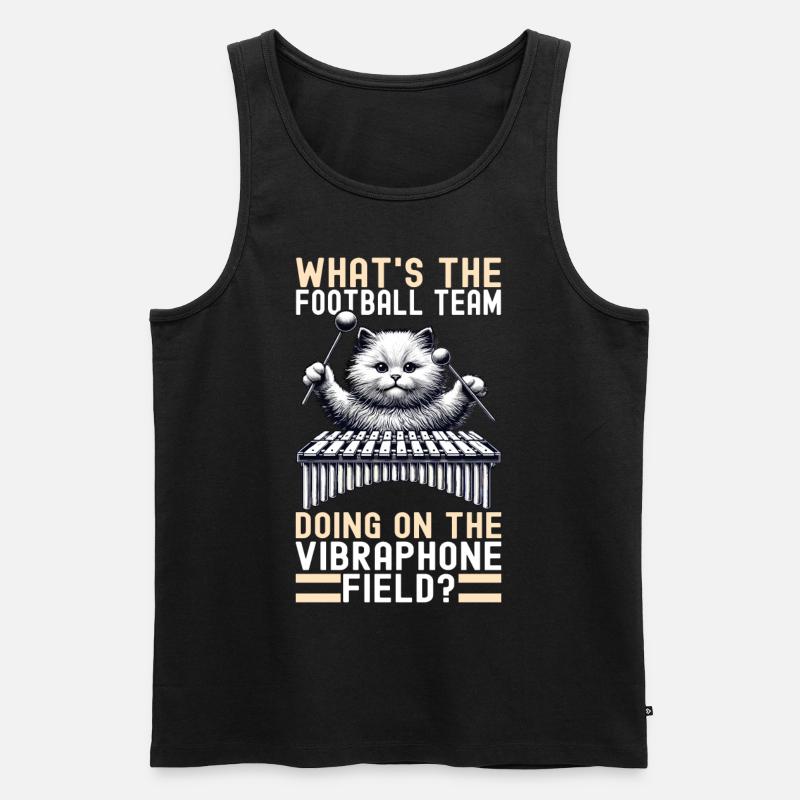 Vibraphon, vibraphonist - Men's Premium Organic Tank Top - black