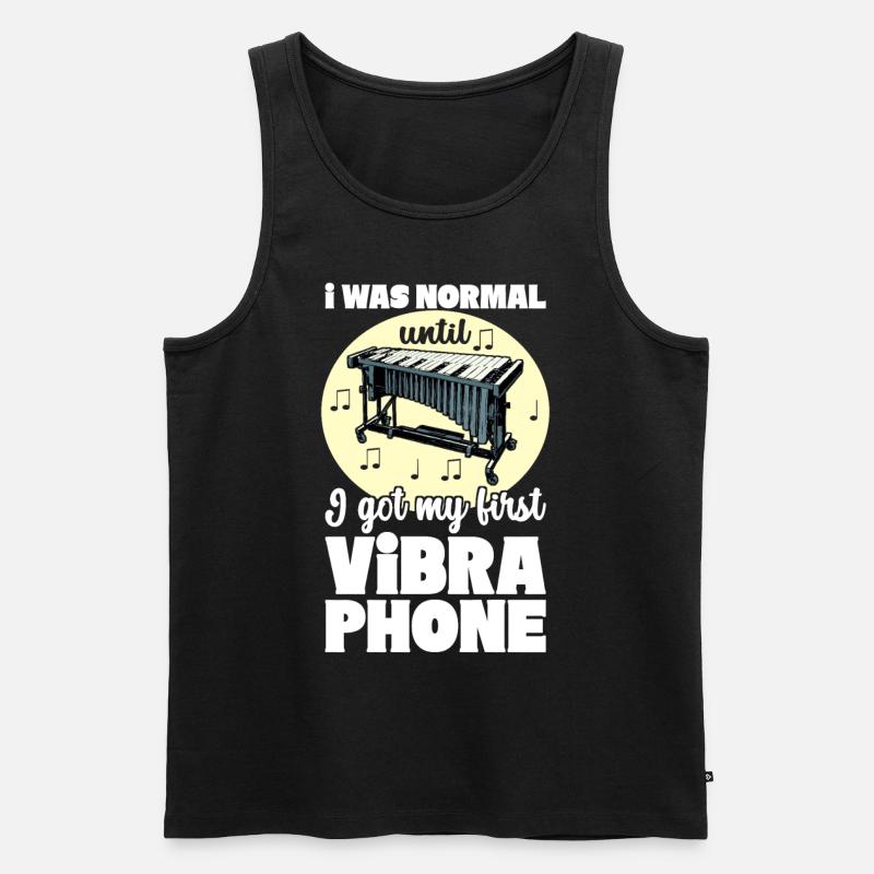 Vibraphon, vibraphonist - Men's Premium Organic Tank Top - black