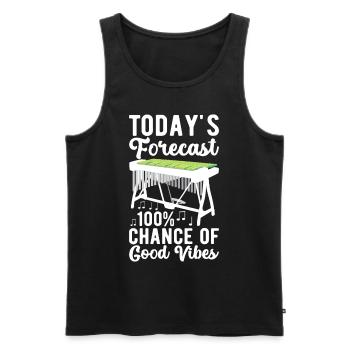 Vibraphon Vibraphonist - Männer Premium Bio Tank Top - Schwarz - Vorne - Michal (187cm)