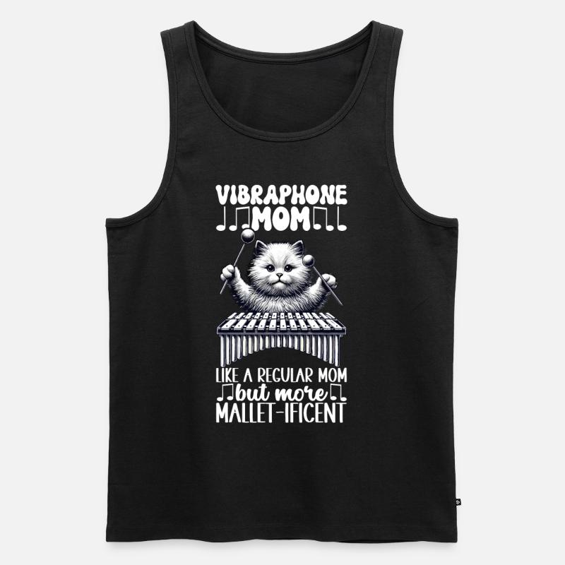 Vibraphon, vibraphonist - Men's Premium Organic Tank Top - black