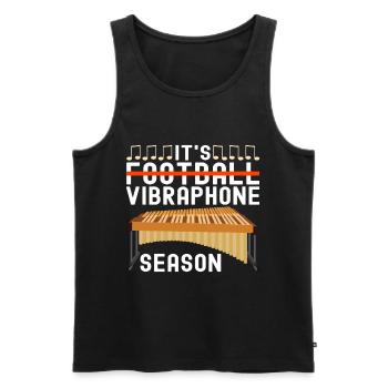 Vibraphon Vibraphonist - Männer Premium Bio Tank Top - Schwarz - Vorne - Michal (187cm)