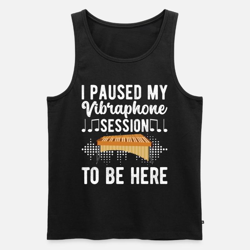 Vibraphon, vibraphonist - Men's Premium Organic Tank Top - black
