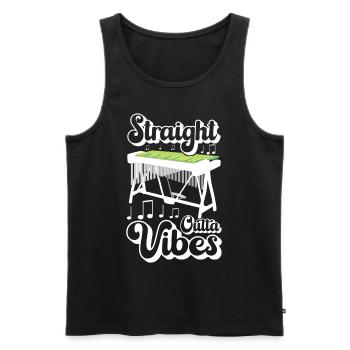Vibraphon Vibraphonist - Männer Premium Bio Tank Top - Schwarz - Vorne - Michal (187cm)