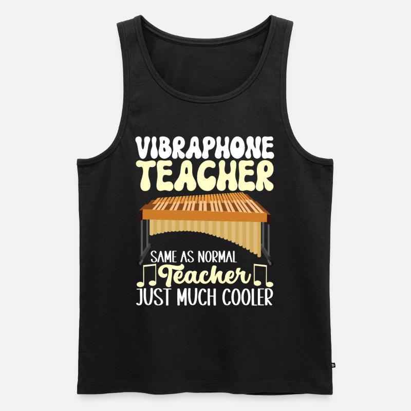 Vibraphon, vibraphonist - Men's Premium Organic Tank Top - black
