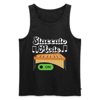 Vibraphon, vibraphonist - Men's Premium Organic Tank Top - black - Front - Michal (187cm)