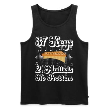 Vibraphon Vibraphonist - Männer Premium Bio Tank Top - Schwarz - Vorne - Michal (187cm)