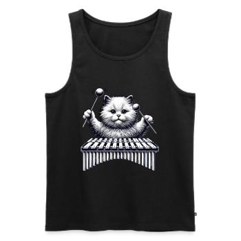 Vibraphon Vibraphonist - Männer Premium Bio Tank Top - Schwarz - Vorne - Michal (187cm)