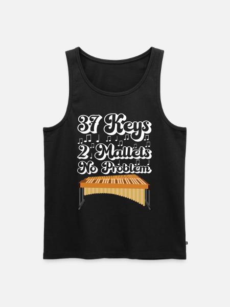 Vibraphon Vibraphonist - Männer Premium Bio Tank Top - Schwarz