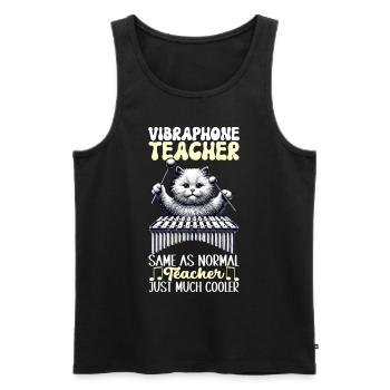 Vibraphon Vibraphonist - Männer Premium Bio Tank Top - Schwarz - Vorne - Michal (187cm)