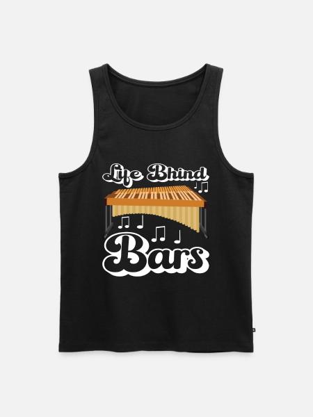Vibraphon, vibraphonist - Men's Premium Organic Tank Top - black