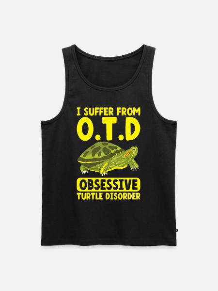 Turtle Red-eared Turtle - Men's Premium Organic Tank Top - black