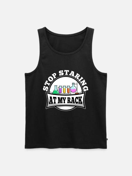 Stop med at stirre på mit stativ - Herre Premium økologisk tanktop - sort
