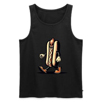 Hot Dog effrayant pour des films effrayants Délicieux Halloween - Débardeur bio Premium Homme - noir - Devant - Michal (187cm)
