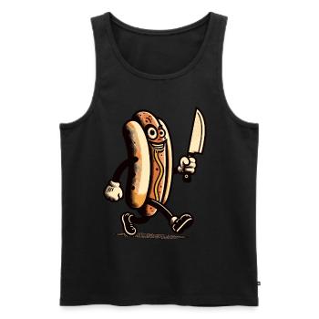 Delicious Halloween Design for Horror Movies Psycho - Men's Premium Organic Tank Top - black - Front - AI Model Male 178 light (178cm)