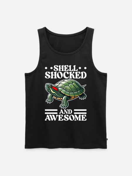 Turtle Red-eared Turtle - Men's Premium Organic Tank Top - black