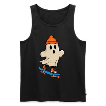 Skateboarding Spooky Party Skateboarders - Men's Premium Organic Tank Top - black - Front - Michal (187cm)