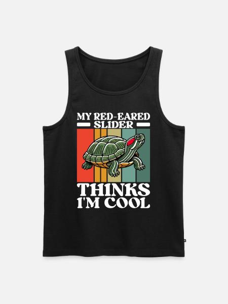 Turtle Red-eared Turtle - Men's Premium Organic Tank Top - black