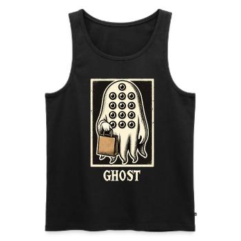 Gespenstische Party Trick Or Treat Zeit - Männer Premium Bio Tank Top - Schwarz - Vorne - Michal (187cm)