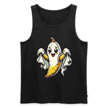Lustige Geister Banane Boonana Gespenstische Party - Männer Premium Bio Tank Top - Schwarz - Vorne - Michal (187cm)