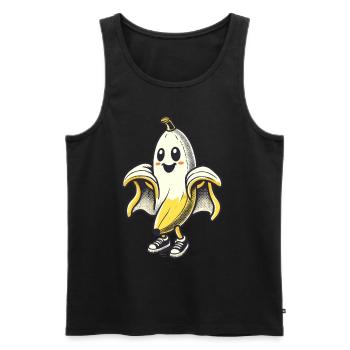 Lustige Geister Banane Boonana Gespenstische Party - Männer Premium Bio Tank Top - Schwarz - Vorne - Michal (187cm)