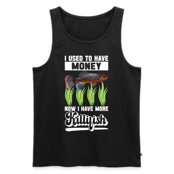 Killifish Quarium Fish - Men's Premium Organic Tank Top - black - Front - Michal (187cm)