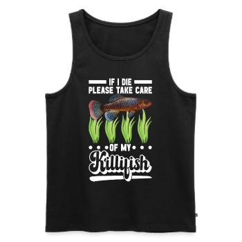 Killifisch Quarium Fische - Männer Premium Bio Tank Top - Schwarz - Vorne - Michal (187cm)