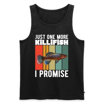Killifish Quarium Fish - Men's Premium Organic Tank Top - black - Front - Michal (187cm)