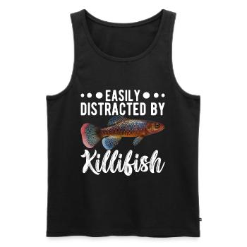 Killifisch Quarium Fische - Männer Premium Bio Tank Top - Schwarz - Vorne - Michal (187cm)