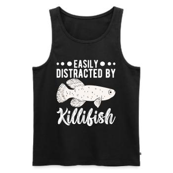 Killifisch Quarium Fische - Männer Premium Bio Tank Top - Schwarz - Vorne - Michal (187cm)
