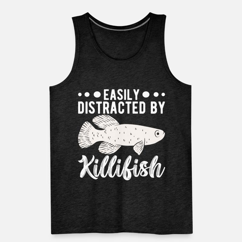 Killifish Quarium Fish Men's Premium Organic Tank Top