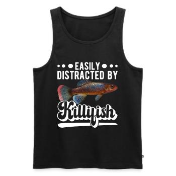 Killifish Quarium Fish - Men's Premium Organic Tank Top - black - Front - Michal (187cm)
