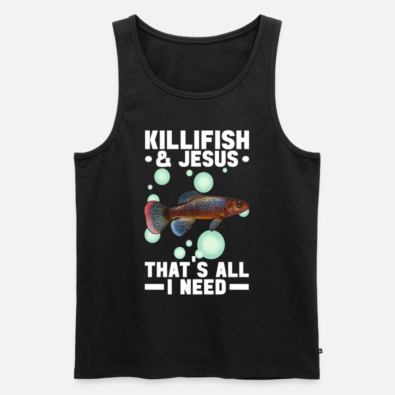 Killifisch Quarium Fische - Männer Premium Bio Tank Top - Schwarz