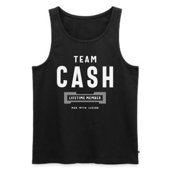Team Cash Personalized Name Cash - Men's Premium Organic Tank Top - black - Front - Michal (187cm)
