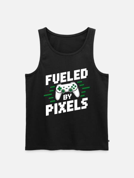 Fueled By Pixels Gameing Design - Men's Premium Organic Tank Top - black