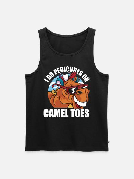 Camel Toes Pedicure Humor T-shirt - Herre Premium økologisk tanktop -