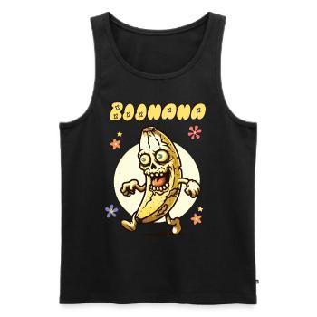 Lustiges Bananen Zombie Boonana Halloween Kostüm - Männer Premium Bio Tank Top - Schwarz - Vorne - Michal (187cm)