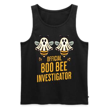 Offizieller Boo Bienen Untersucher Lustiges Spruch - Männer Premium Bio Tank Top - Schwarz - Vorne - AI Model Male 178 light (178cm)