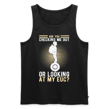 EUC Monowheel - Men's Premium Organic Tank Top - black - Front - Michal (187cm)